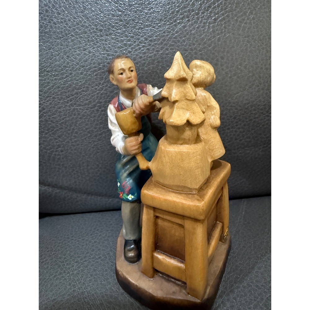 ANRI Bernardi's Reflections Carving First Edition Woodcarver 419/500 Italy